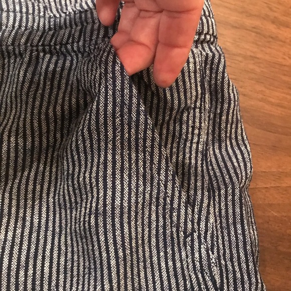 J.Crew Seaside shorts. Ladies size XXL. Antique navy and white pin striped. - Picture 7 of 7